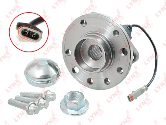 Ступица OPEL Astra H,Zafira (04-) передняя с подшипником LYNX WH-1314 LYNXAUTO