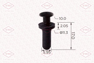 Клипса автомобильная [упаковка 10 штук] TJB1752 TJB1752 TATSUMI