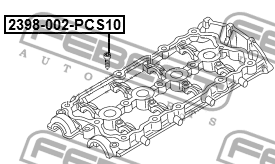 Болт крепл клап крышки SKODA OCTAVIA 1Z 2004-2013 (компл - 10шт) 2398-002-PCS10 2398-002-PCS10 FEBEST
