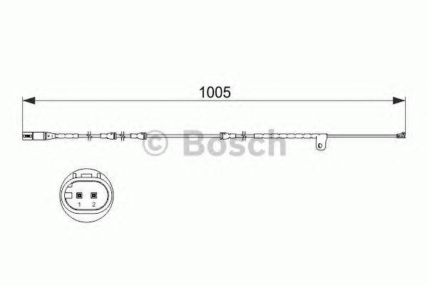 Датчик износа тормозных колодок BMW X5 (E70,F15,F85),X5 M,X6 (E71,E72,F16,F86) п 1 987 473 521 BOSCH