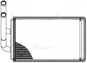 Радиатор отоп. для ам Chevrolet Captiva (06-),Opel Antara (06-) (LRh 0543) LRH 0543 LUZAR