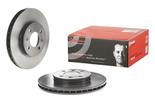Диск тормозной HYUNDAI Solaris (11-) KIA Rio (11-) передний (1шт.) d=256мм BREMB 09.C171.11 BREMBO