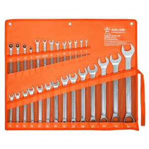 Набор ключей универсальный PRO 27пр. (комб. 6-36мм, комб. с трещоткой 8,10,12,13 AT-27-46 AIRLINE