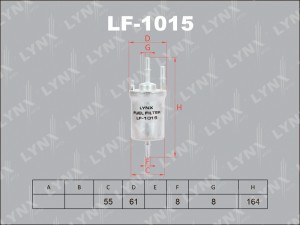 Фильтр топливный LF-1015 LYNXAUTO