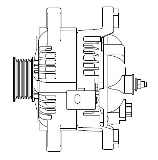 Генератор для а/м Kia Sorento (15-)/Hyundai Santa Fe IV (18-) 2.4GDI 150A (LG 08 LG 0830 START VOLT