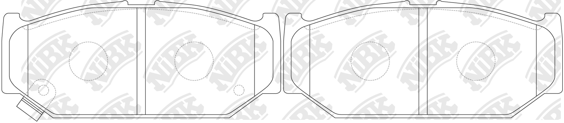 Колодки тормозные SUZUKI Swift передние (4шт.) NIBK PN9529 NIBK