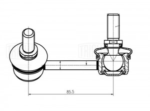 Стойка стабилизатора Kia Sorento (02-) (перед. прав.) (SP 0846) SP 0846 TRIALLI