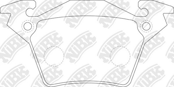 Колодки тормозные MERCEDES Vito (W638) задние (4шт.) NIBK PN0141 NIBK