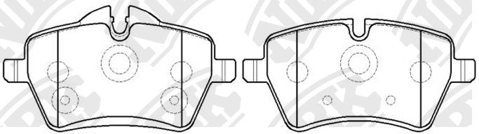 Колодки тормозные MINI Cooper S передние (4шт.) NIBK PN0504 NIBK