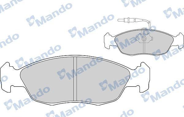 Колодки тормозные PEUGEOT 106,205,306 CITROEN Xsara,Saxo передние (4шт.) MANDO MBF015102 MANDO