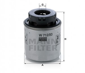 AUDI A3/SEAT IBIZA/SKODA OCTAVIA/VW PASSAT W71293 MANN FILTER