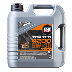 LIQUI MOLY TOP TEC 4200 5W30 4Л ACEA C3 API SP BMW Longlife-04 MB-Approval 229.3 3715 LIQUI MOLY