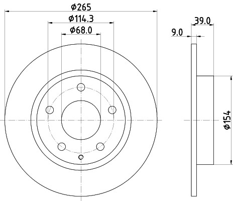 Тормозной диск MAZDA 3,CX-3,3 AXELA ND5034K ND5034K NISSHINBO