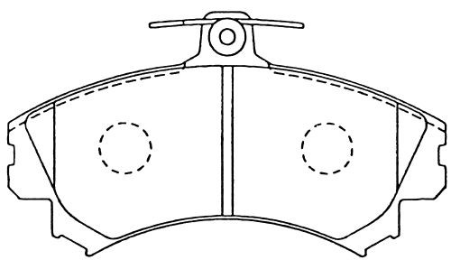 Колодки тормозные дисковые пер.MITSUBISHI CARISMA 98-05,COLT 08-,ПОДХОДИТ ДЛЯ VO D6090 MK KASHIYAMA