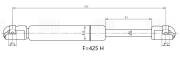 Упор газовый (амортизатор) Mazda 3 (03-) седан (крышки багажника) (GS 2503) GS2503 TRIALLI
