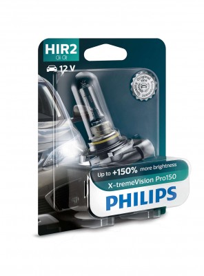 Лампа 12V HIR2 55W PX22d +150% блистер (1шт.) X-Treme Vision Pro 150 PHILIPS 9012XVPB1 PHILIPS