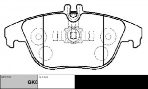 Колодки тормозные MERCEDES-BENZ C-class 2007 ~ 2014 зад.прав.лев. (старый арт. C GK0084 CTR