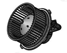 Вентилятор GREAT WALL Hover H3 (05-) отопителя с электродвигателем LUZAR LFH 3005 LUZAR