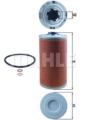 BMW 1-F20/F21/ 3-E90/F30 OX404D MAHLE KNECHT