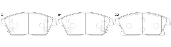 Колодки тормозные передние (CHEVROLET CRUZE (J300), ORLANDO, OPEL ASTRA J) BP510 BP51038 SB NAGAMOCHI