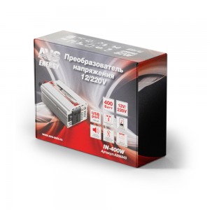Преобразователь напряжения (инвертор) 12-220V 400Вт AVS A80684S AVS