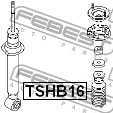 Пыльник амортизатора D16 с отбойником TSHB16 TSHB16 FEBEST