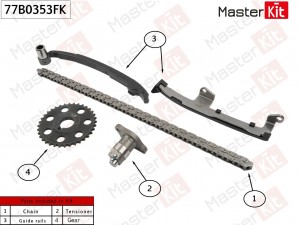 Комплект цепи ГРМ TOYOTA 2TZ-FE 77B0353FK 77B0353FK MASTER KIT
