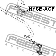 Втулка стабилизатора HYUNDAI ACCENT 00 199­9-  HYSB-ACF HYSB-ACF FEBEST