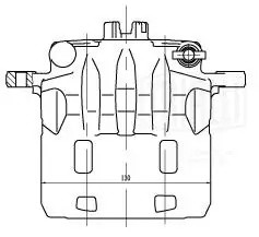 Суппорт торм. для а/м Subaru Forester SG 02-/SH 08-/SJ 12- перед. прав. d43мм CF CF001795 TRIALLI
