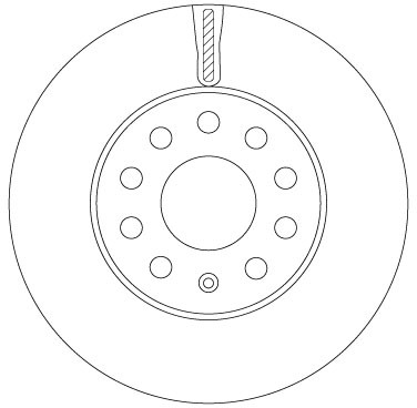 Диск тормозной передний SKODA OCTAVIA (5E) DF6903S DF6903S TRW