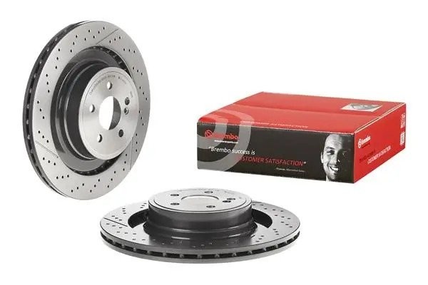 09.A822.11 Диск тормозной задний вентилируемый MERCEDES (C218, X218, W212) 09.A822.11 BREMBO