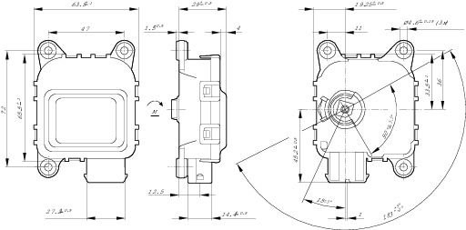 Мотор-редуктор IVECO SCANIA MERCEDES заслонки отопителя BOSCH 0132801141 BOSCH