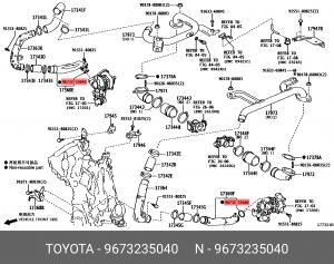 Кольцо 96732-35040 96732-35040 TOYOTA