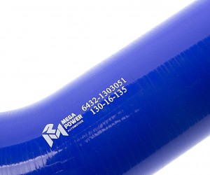 Патрубок МАЗ радиатора (L=230х190мм,d=60) силикон MEGAPOWER 130-16-135 MEGA POWER