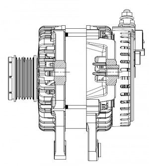 ГЕНЕРАТОР CHERY ARIZZO 8 (22-)/JAECOO J7 (23-) 1.6T 160A LG 2745 START VOLT