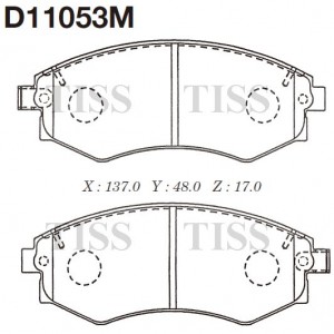 D11053M-01 колодки дисковые п.\ Hyundai Lantra 1.5/1.6/1.8 90>/Coupe all 96> D11053M MK KASHIYAMA