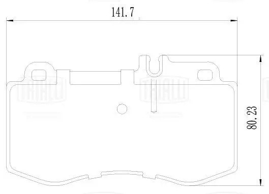 Колодки торм. Mercedes E (W212) (09-)/CLS (W218) (10-) диск. перед. 141x80 (PF 2 PF 2412 TRIALLI