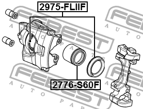 Ремкомплект передн суппорта LAND ROVER FREELANDER II (06- ) 2975-FLIIF 2975-FLIIF FEBEST