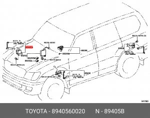 датчик положения кузова!\Toyota 89405-60020 TOYOTA