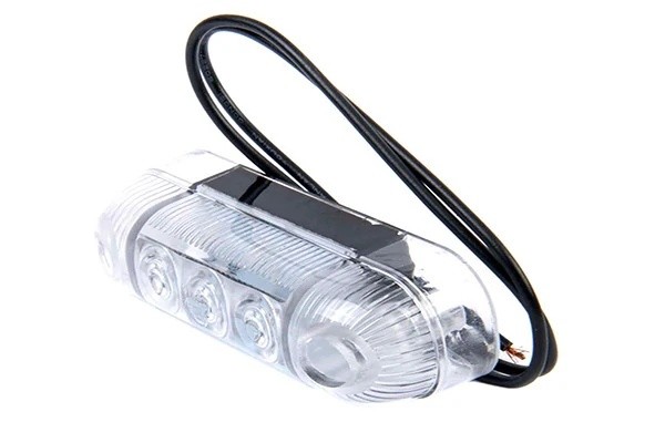 фонарь габаритный! накладной LED белый (красный свет) c проводом\ Schmitz 87-33618-SX STELLOX
