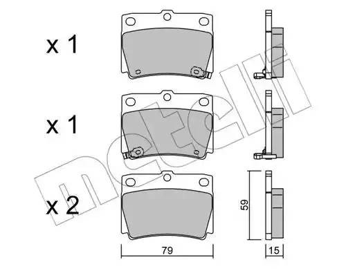 MITSUBISHI PAJERO SPORT 90 98> 2204840 METELLI