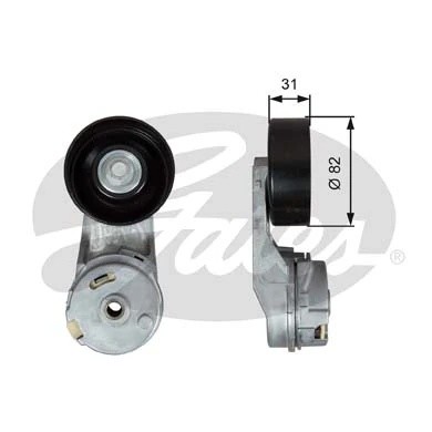Натяжитель ремня поликлинового CHEVROLET CAPTIVA 2.4 T39288 T39288 GATES