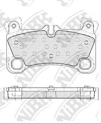 Колодки тормозные AUDI Q7 (06-10) задние (4шт.) NIBK PN0530 NIBK
