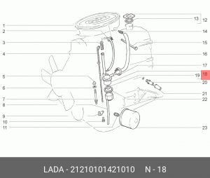 Крышка сапуна ВАЗ-2121 АвтоВАЗ 21210101421010 LADA VAZ