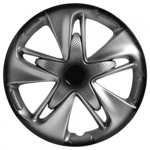 колпаки колесные! 16' 'Супер Астра +', серебристо-черный, карбон, компл. 2шт.\ AWCC-16-02 AIRLINE