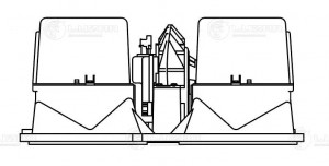 Мотор отопителя SCANIA 4, P,R,T series (в сборе с крыльчаткой) LUZAR LFH 2705 LUZAR