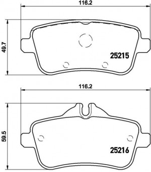 Колодки тормозные P50100 P50100 BREMBO
