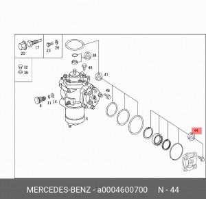 ремкомплект ГУР A 000 460 07 00 MERCEDES BENZ