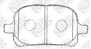 Колодки тормозные TOYOTA Camry (V20) LEXUS передние (4шт.) NIBK PN1401 NIBK