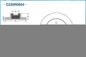 Тормозной диск задний C220R0604 C220R0604 CWORKS